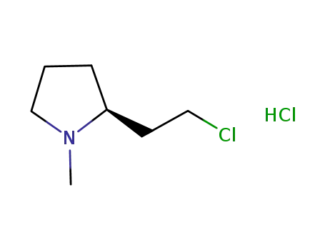 (-)-(S)-2-(2-chloroethyl)-1-methylpyrrolidine hydrochloride